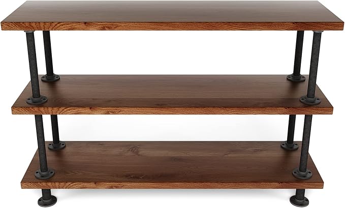 MUZIK 3-Tier Industrial Pipe Table Legs, Heavy Duty by MUZIKFurniture
