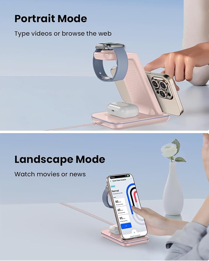 3 in 1 Wireless Charging, Wireless Charger Stand - Image 3