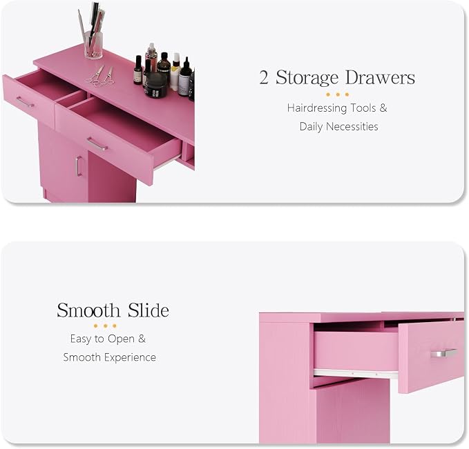 4ever2buy Salon Stations for Hair Stylist, Wall Mount Barber Station - Image 5