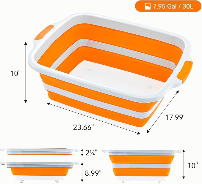 Collapsible BBQ Prep Tub with Cutting Board - Image 4