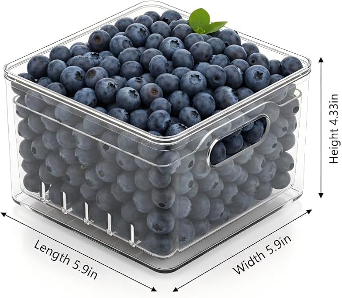 3 Pack Fruit Storage Box Long & Square - Image 6