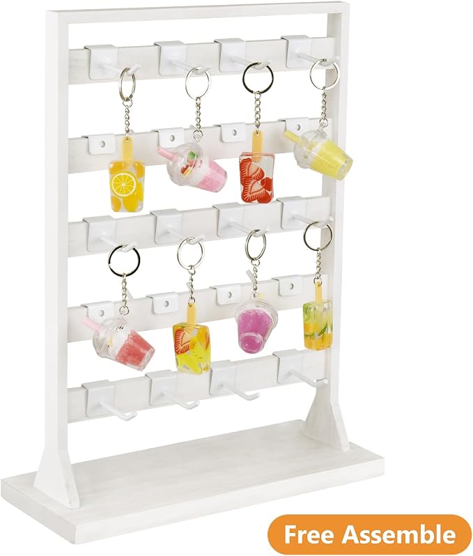 Ikee Design Free Assemble 2 Pcs Set Wooden Jewelry Display Rack - Image 3