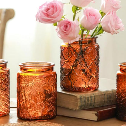 ANSQU Vintage Glass Kitchen Storage Counter Jar, Candy Jars - Image 4