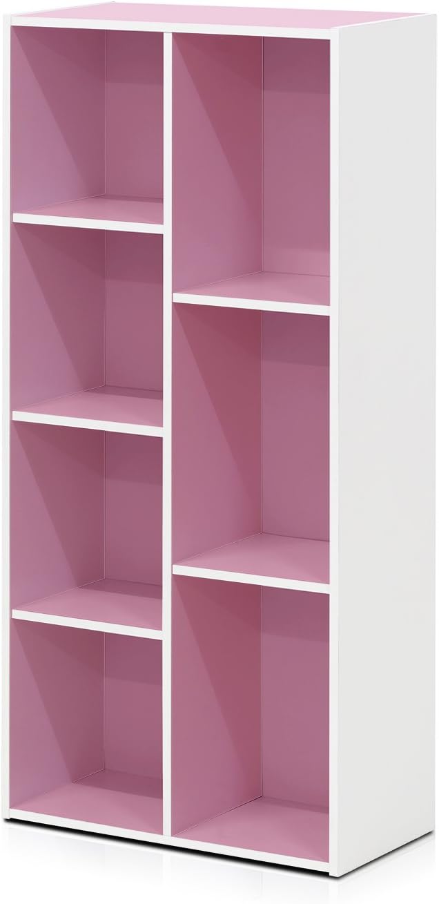 Furinno LUDER Book Shelf, 7-Cube Bookshelf, 9.4 x 19.5 x 41.7, by Furinno-FitsYourSpaceFitsYourBudget