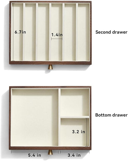 CHOSIN Black Walnut Wooden Jewelry Box - Image 6