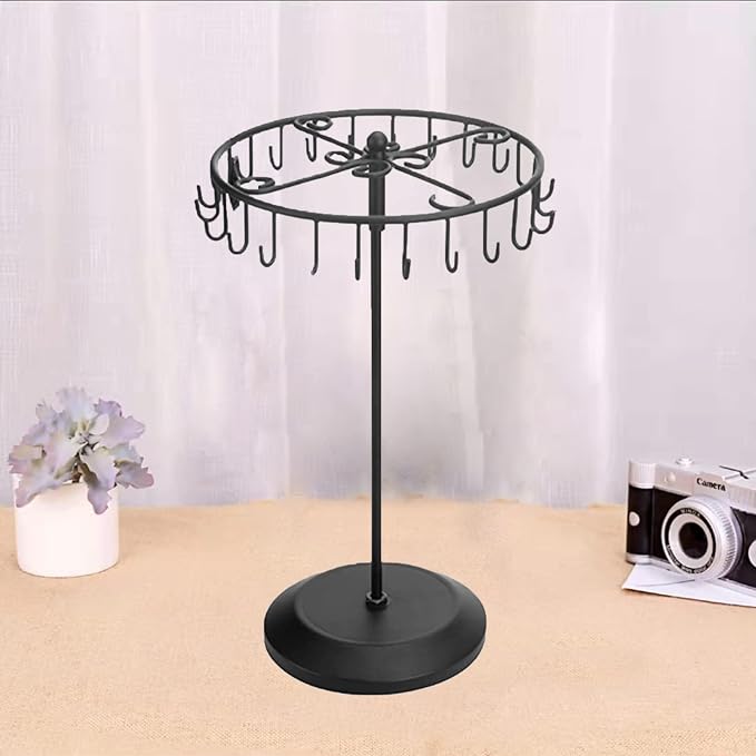 Rotating Necklace Holder Jewelry Organizer Display Stand 14-Inch - Image 2