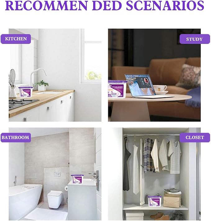 CANAGER Lavender Vanilla, Fresh Scent, Moisture Absorber Box, Odor Eliminator - Image 7