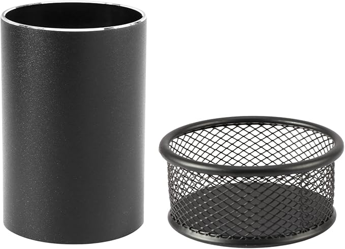 Pen Holder & Paperclip Holder, 2 Pack Aluminum Alloy Waterproof Mesh Paper Clip - Image 2