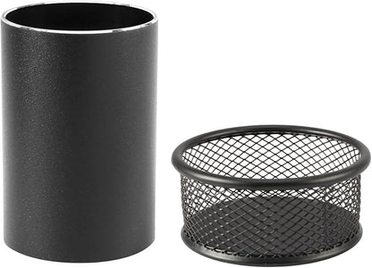 Pen Holder & Paperclip Holder, 2 Pack Aluminum Alloy Waterproof Mesh Paper Clip - Image 2
