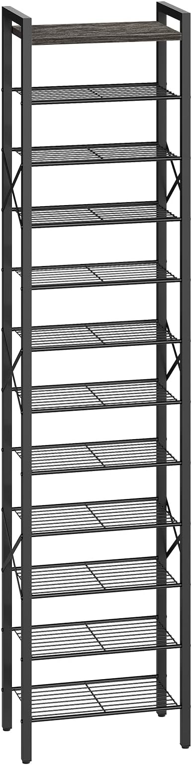 YATINEY 12-Tier Narrow Shoe Rack, Tall Shoe Rack by Yatiney