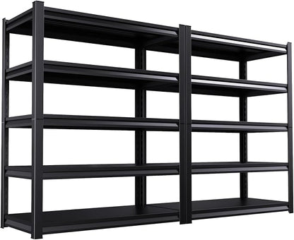 2 Pack Garage Shelving Heavy Duty Storage Shelves 3000LBS Adjustable Garage by AOJUFEO