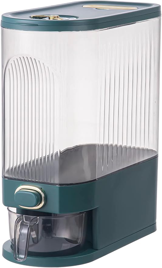 Sooyee Clear Rice Dispenser, Large Grain Container Storage by Sooyee