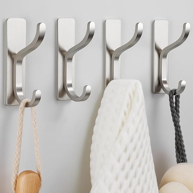 pickpiff Adhesive Wall Hooks for Hanging Towels by pickpiff