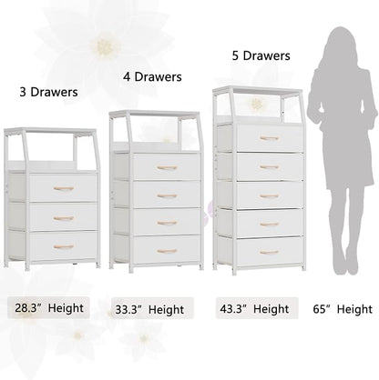 Furnulem White Night Stand - Image 7