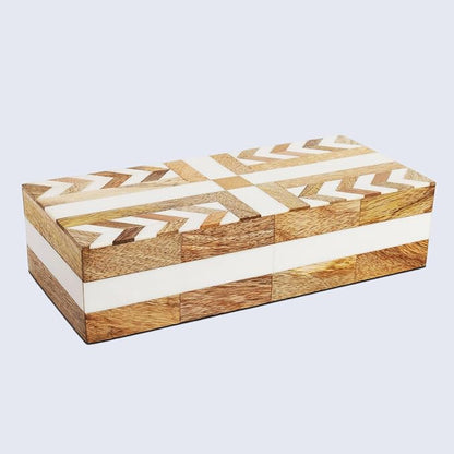 Handicrafts Home White Decorative Storage Box - Image 7