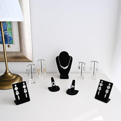 MOOCA Jewelry Display Set, Necklace Display Bust, Earring Organizer, Ring - Image 8