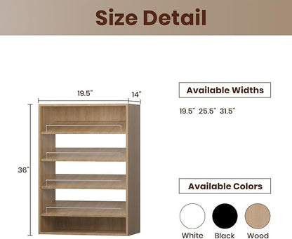 ROOMTEC 19.5" Shoe Shelf Short Tower Closet Unit, Modular Closet System - Image 2