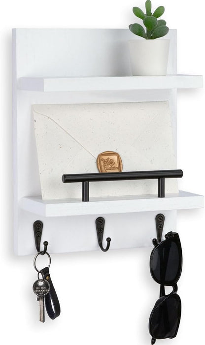 Key Holder Wall Mount, Mail Shelf Decor by Lucundm