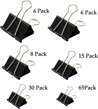 Binder Clips Paper Clamp for Paper-130 Pcs Clips Paper Binder Assorted Sizes - Image 3