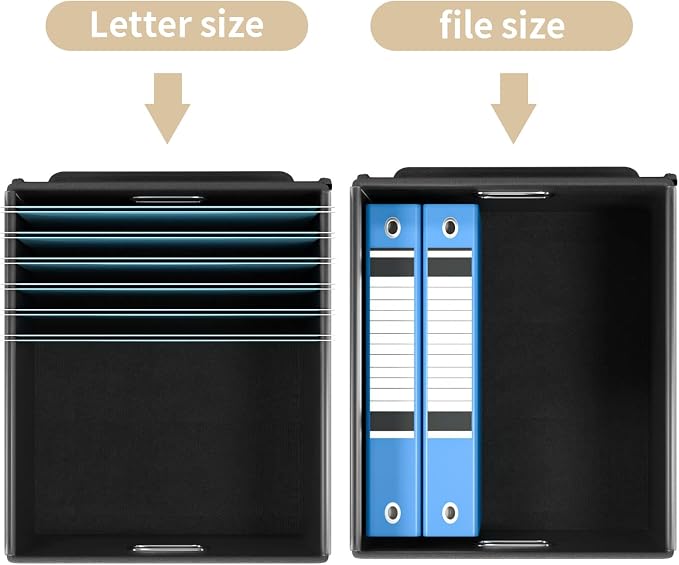 File Organizer Box with Lids, Collapsible File Folder Organizer | File Box with - Image 3