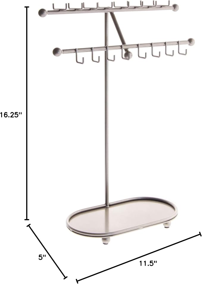 Angelynn's Sturdy Extra Long Necklace Holder Organizer Tall Tabletop Pendant - Image 5