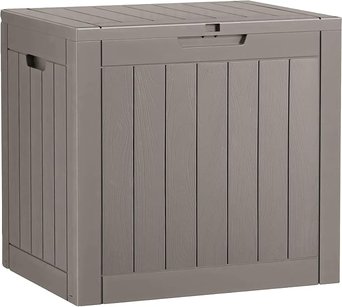 Outdoor Storage Box, Resin Deck Boxes Outdoor Waterproof by WTFGO