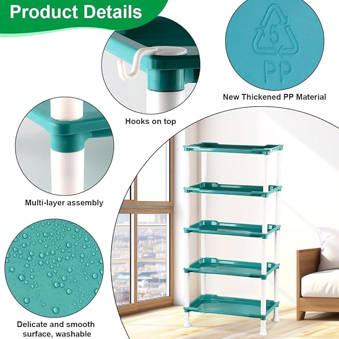 RooTrimmer 5-Tier Seed Starter Tray, Plant Stand Designed - Image 5