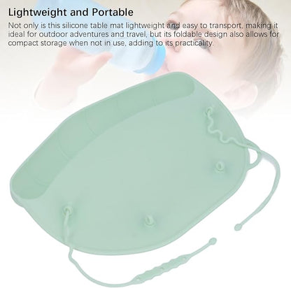 Silicone Placemat, Suction Up Placemat, Baby Silicone Placemat Portable Table - Image 5