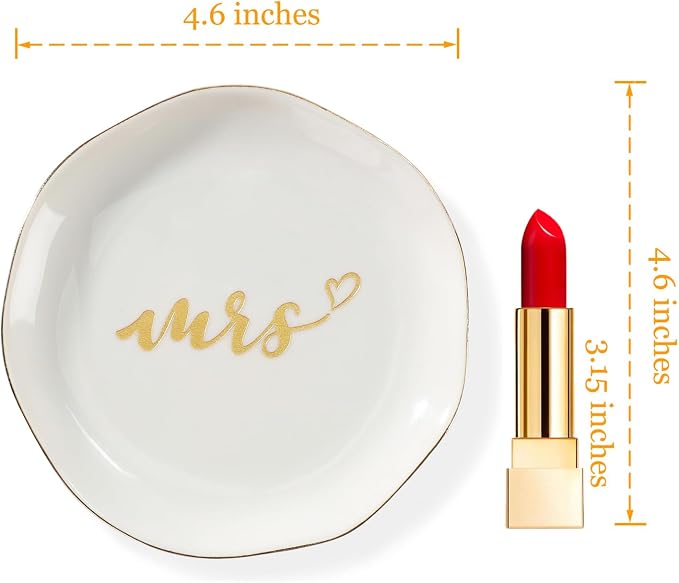 HOME SMILE Mrs Ring Dish, Engagement&Wedding Gifts - Image 5