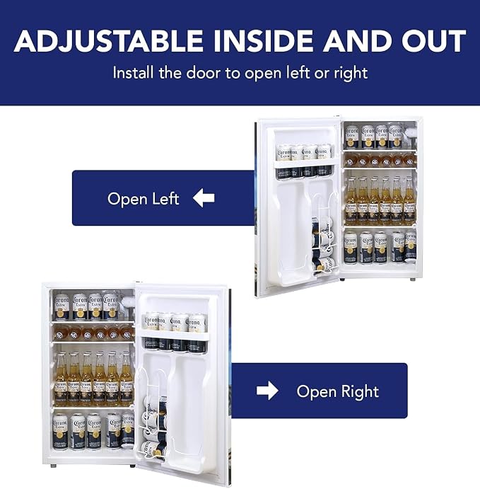 Corona Compact Fridge with Bottle Opener, 90 L/ 95 Quart 3.2 Cubic Foot - Image 6