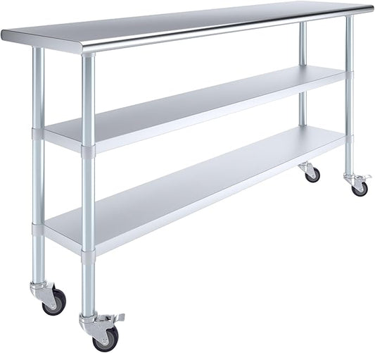 AmGood Stainless Steel Work Table by AmGood