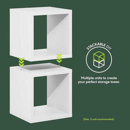 Furinno Cubicle Book Shelf, Cube Storage Organizer Bookcase - Image 4