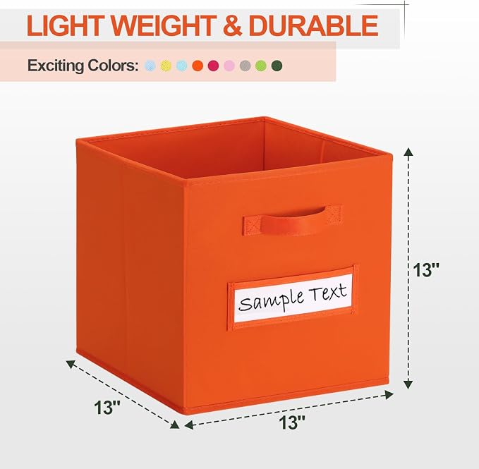 13x13 storage cube bins Foldable Fabric storage cubes - Image 2