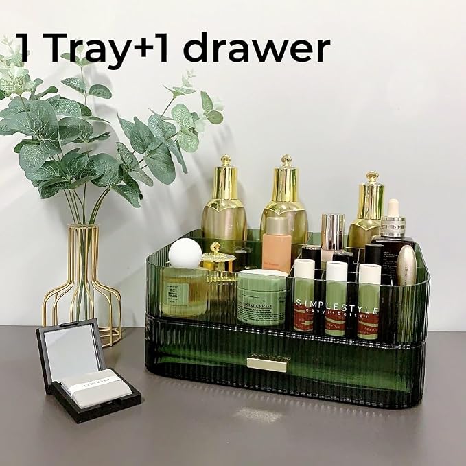Makeup Organizer with Drawers Stackable Skincare Cosmetic Makeup organization - Image 6