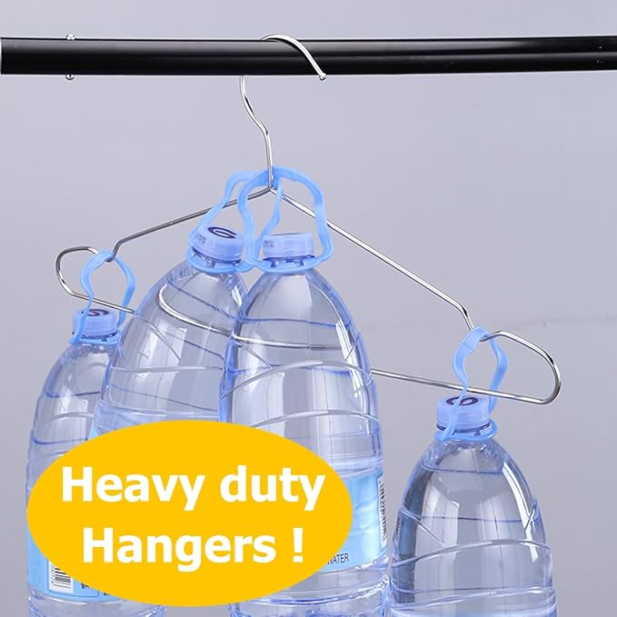Hangers 100 Pack Wire Hangers Heavy Duty Clothes Hanger Ultra Thin Space Saving - Image 5