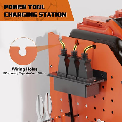 Power Tool Organizer Wall Mount, Expanded Width Garage Storage 3 Layer Heavy - Image 4