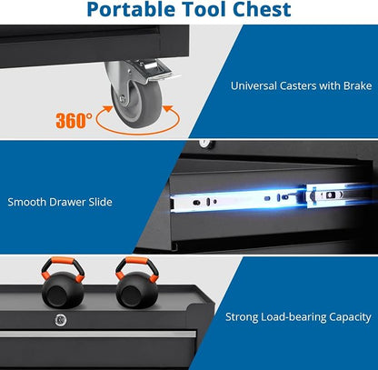 5-Drawer Rolling Tool Chest - Image 4