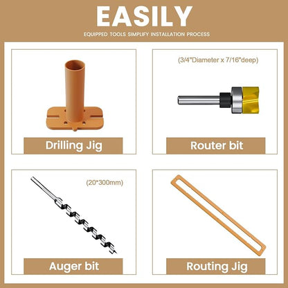 1 Pack Large Shelf Brackets Long Floating Shelf Bracket Invisible Floating - Image 6