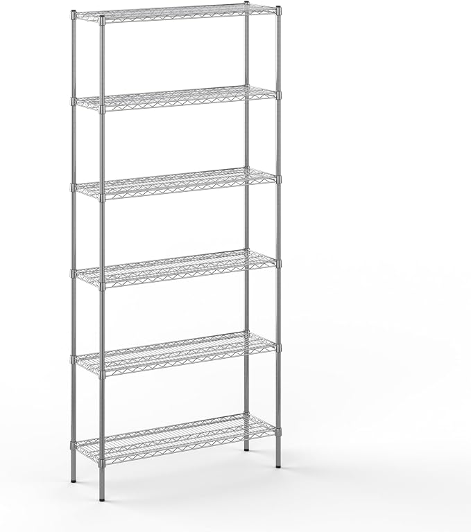 14" Deep x 42" Wide x 96" Height Wire Shelving Kit | 6-Tier | NSF Commercial by Regal+Altair