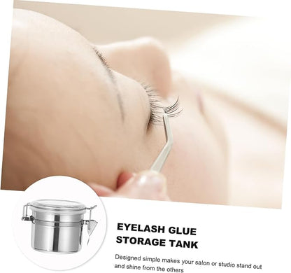 DOITOOL Storage Tank Eyelash Sealed Jar Eyelash Storage Container Stainless - Image 6