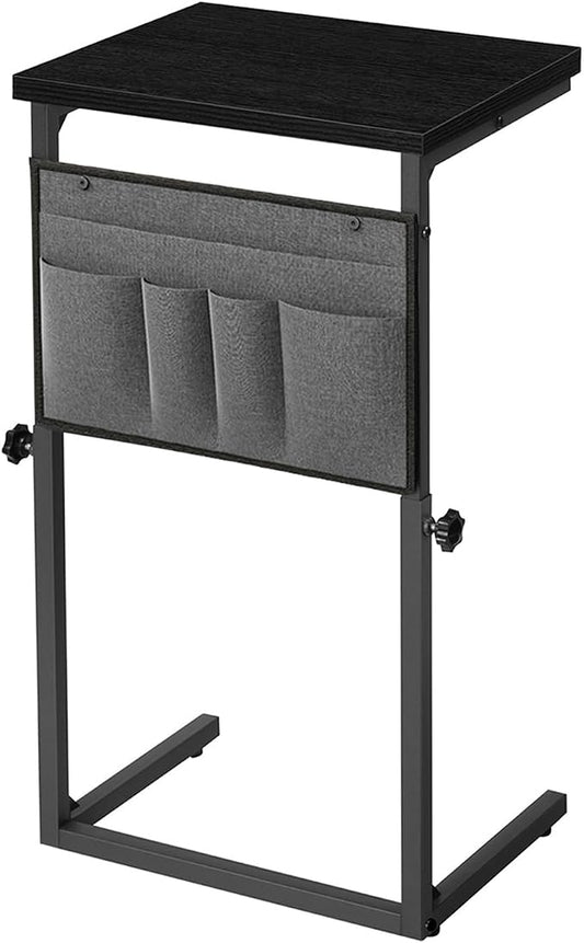 HOOBRO C Shaped End Table, 29.5’’ Adjustable Height Side Table by HOOBRO