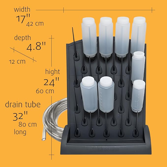 Bottle Drying Rack Kitchen Organizer, Wall Mounted Commercial Dryer - Image 5
