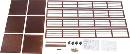 Rotating Bookshelf Tower, 360 Display 6 Tier Spinning Bookcase, Bamboo - Image 9