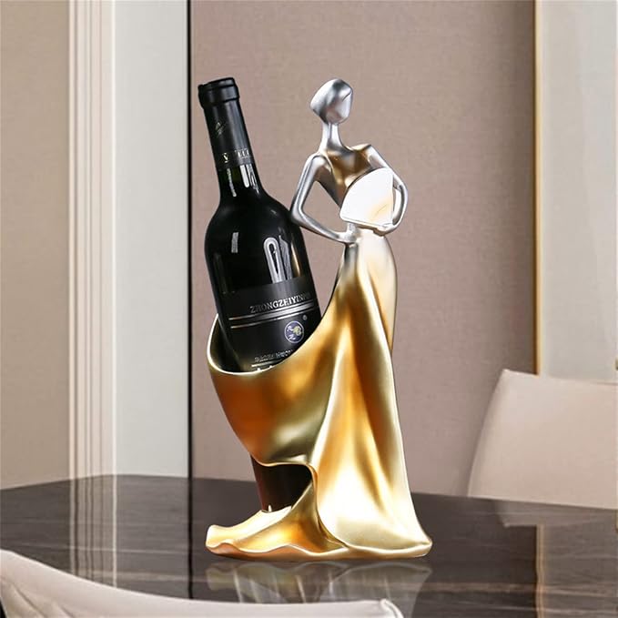 Elegant Wine Bottle Holder Ornament Wine Single Bottle Holder Stand Rack by CdyBox