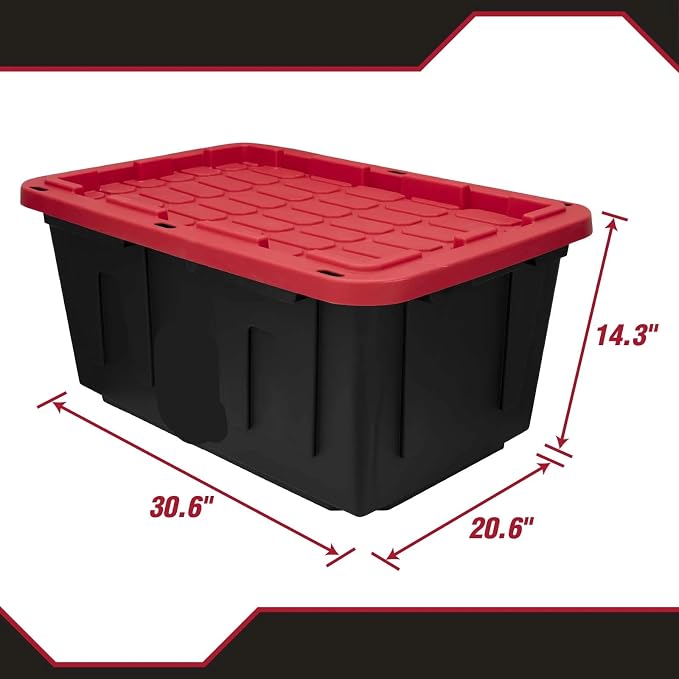 Large Storage Bin 27 Gallon Plastic Storage Container - Image 2