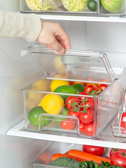 SANNO Freezer Containers Food Storage Containers Fridge Containers Plastic - Image 2