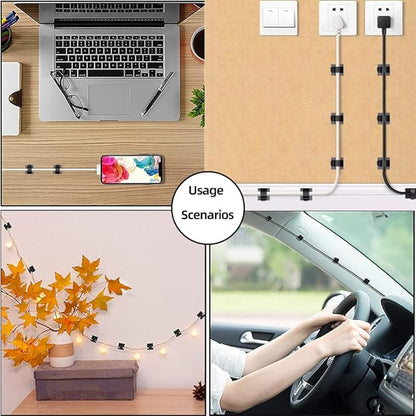 100 PCS Adhesive Cable Clips Cord Organizer, Wire Holder - Image 6