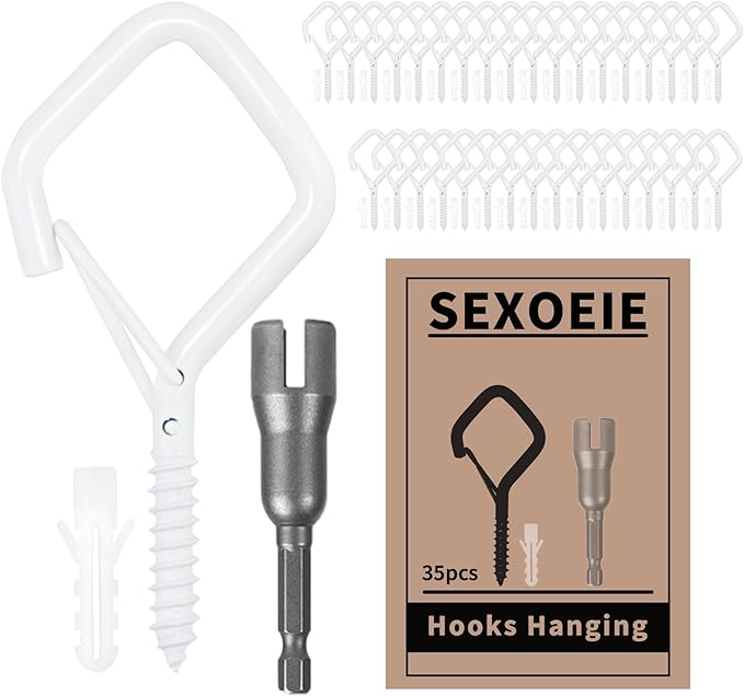 35PCS Eye Screw Hooks for Hanging Heavy Duty by Unknown