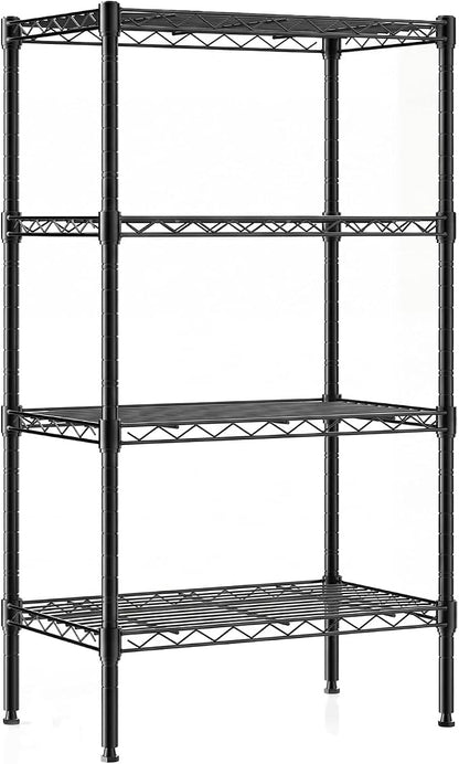 DUMOS 4-Tier Metal Wire Storage Shelves, Adjustable Standing Storage Rack Shelf by DumosLifestyle