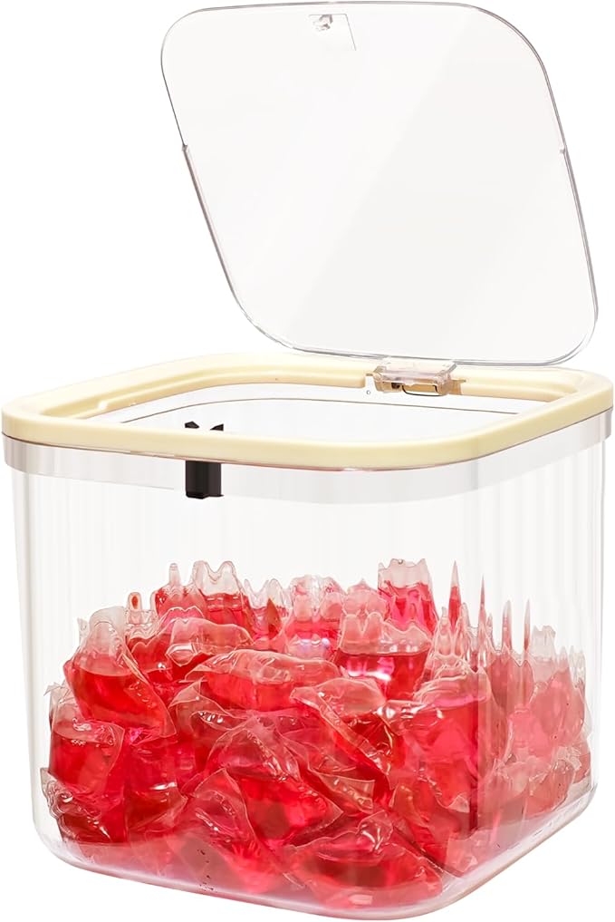 Gute Laundry Pod Holder with Pop-Up Lid — 2L Storage Container by GUTE